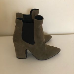 Olive Green Booties